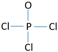 phosphorus oxychloride POCl3 skeletal structure